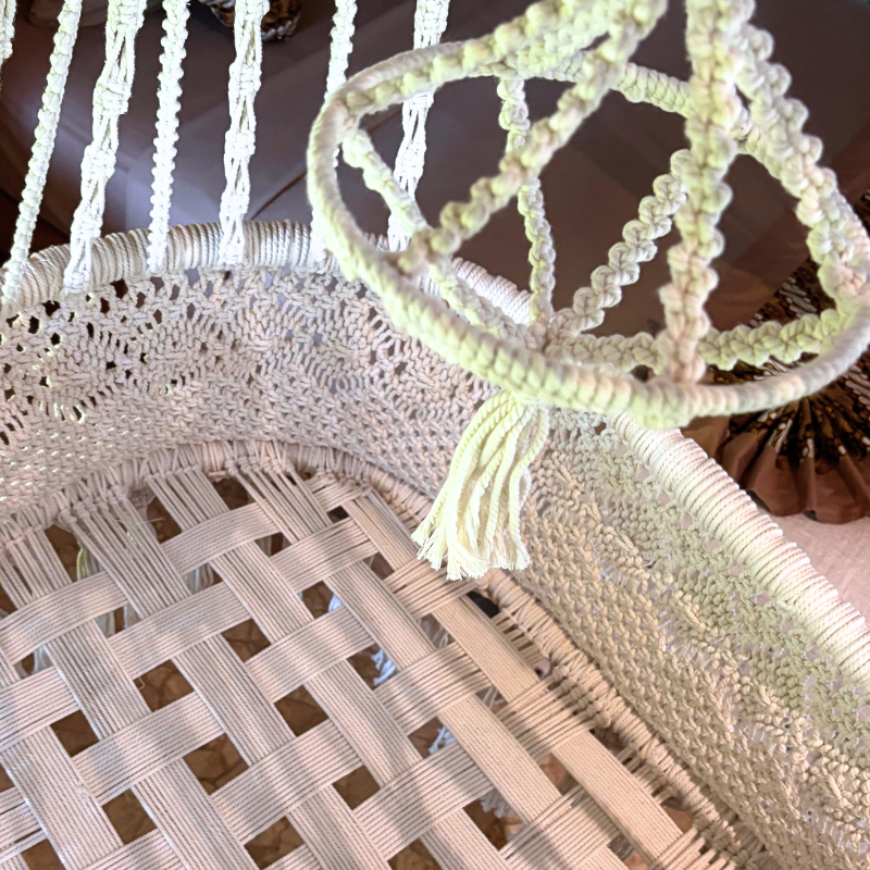 Macramé Baby Cradle