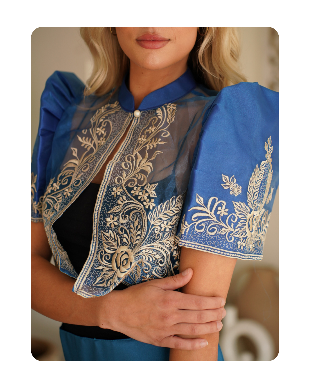 Marcella Bolero - Blue Floral