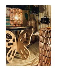 Handcrafted Rattan Lamp