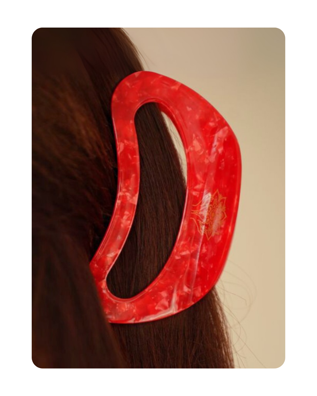 Hair Clip – Strawberry Crystal