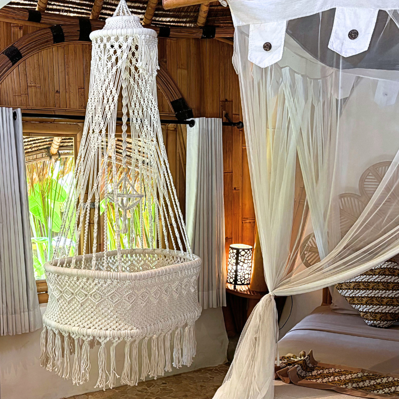 Macramé Baby Cradle