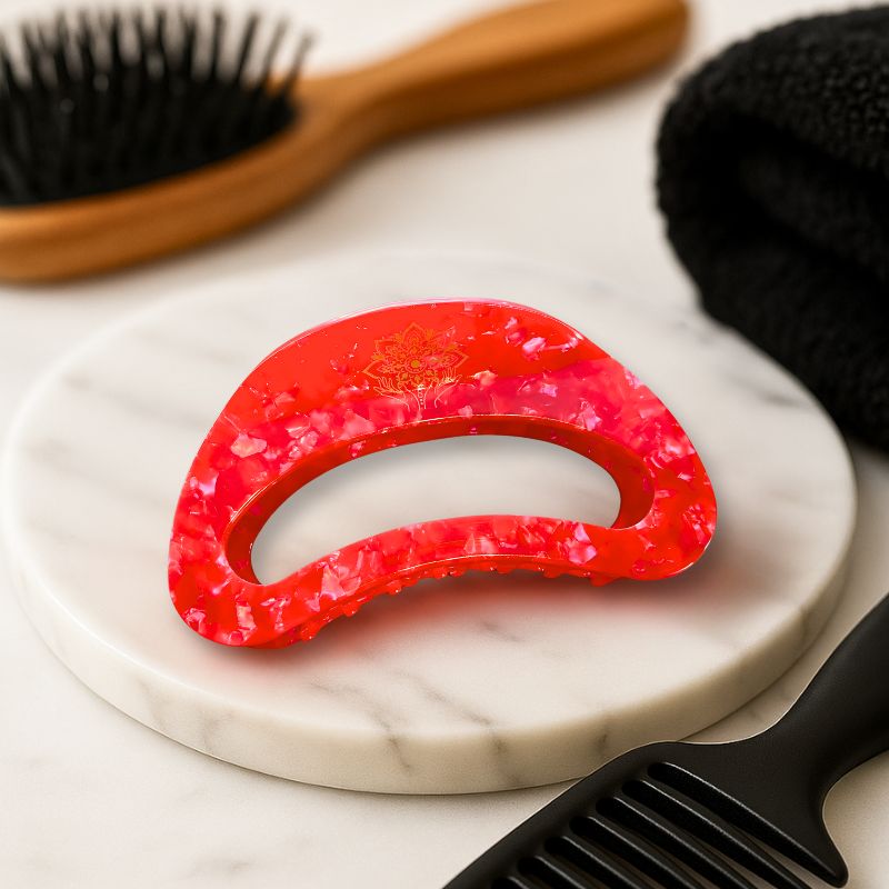 Hair Clip - Strawberry Crystal