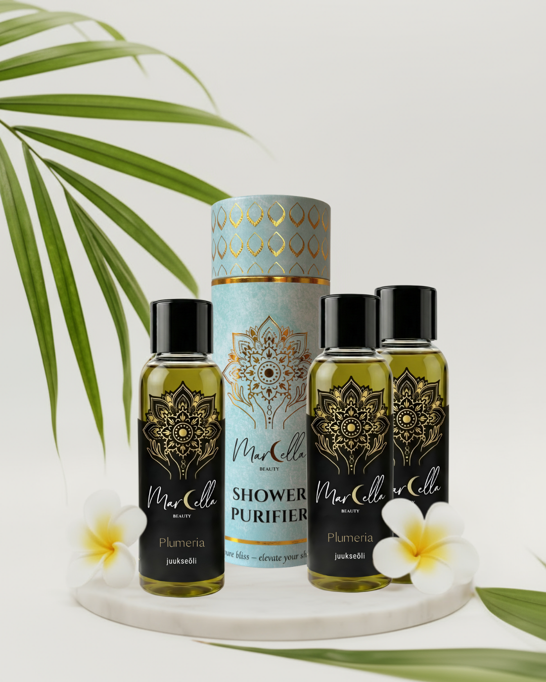 3x Juuksekasvu soodustav õli + Dušifilter