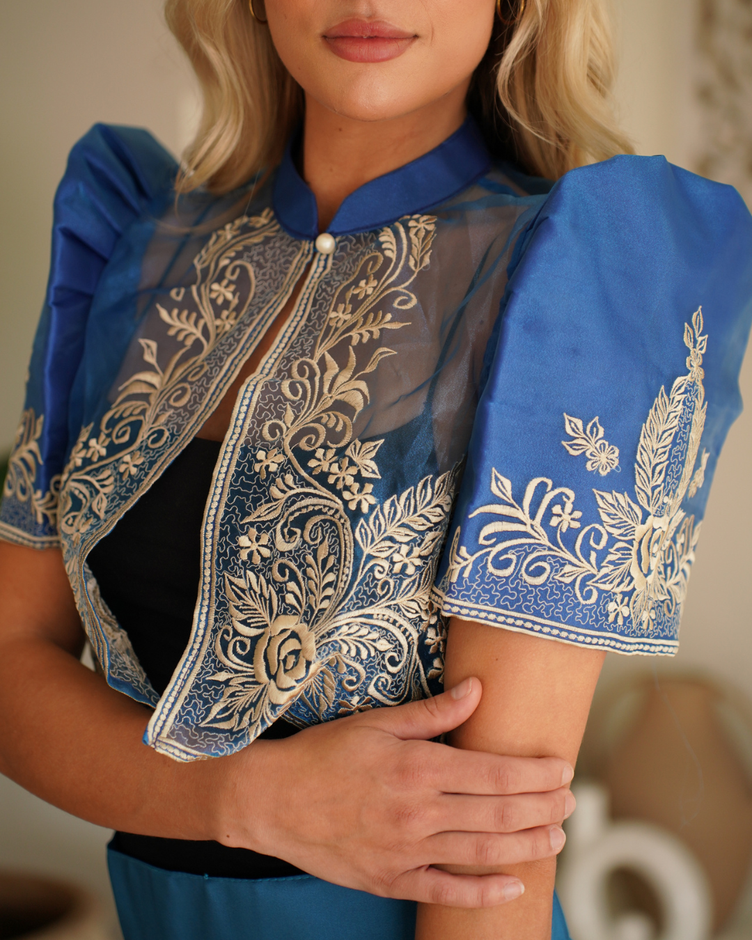 Marcella Bolero - Blue Floral